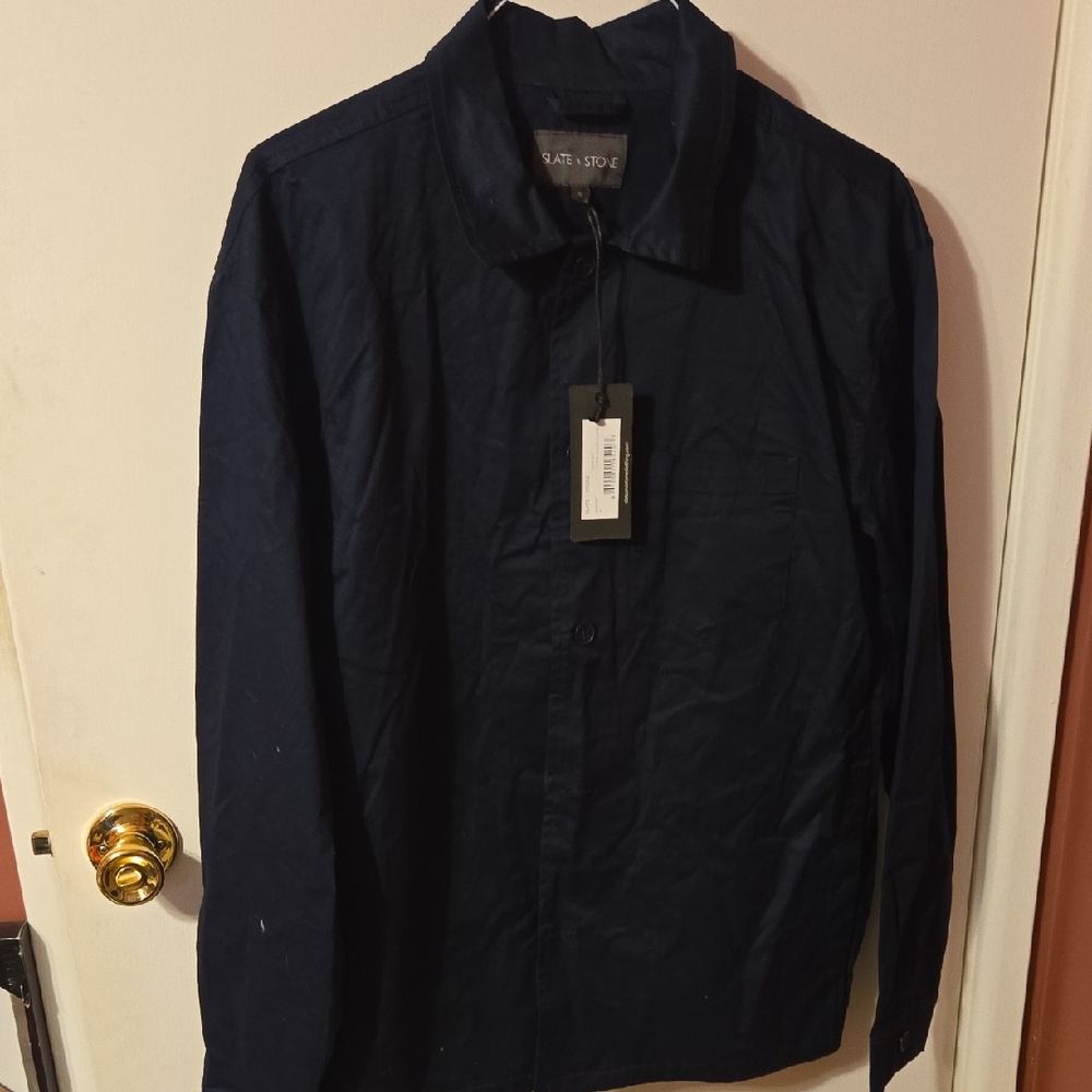 Slate & Stone Men's Dark Blue Shirt Jacket